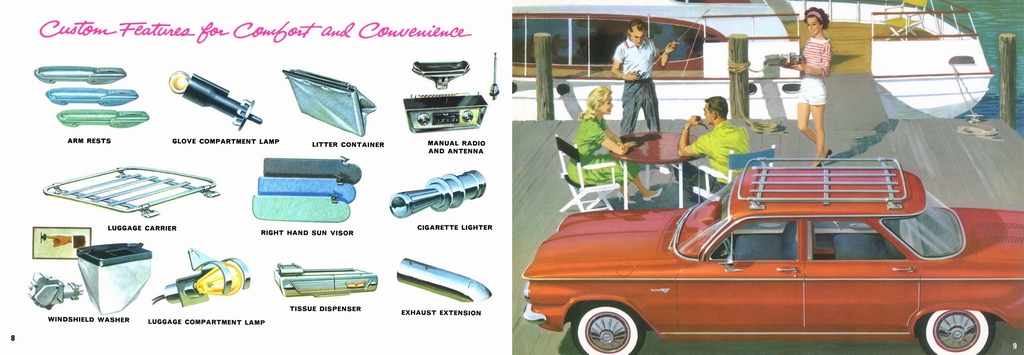 1961 Chevrolet Corvair Accessories Booklet Page 3